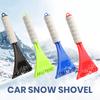 Автомобильный скребок для льда, противоскользящая ручка из этиленвинилацетата, подвесная многофункциональная мини-сверхмощная автоматическая лопата для размораживания лобового стекла, инструмент для удаления снега