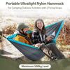 Гамак для кемпинга на открытом воздухе с 2 фиксирующими ремнями, гамак-качели для взрослых и детей, максимальная нагрузка 200 кг (275 х 140 см)