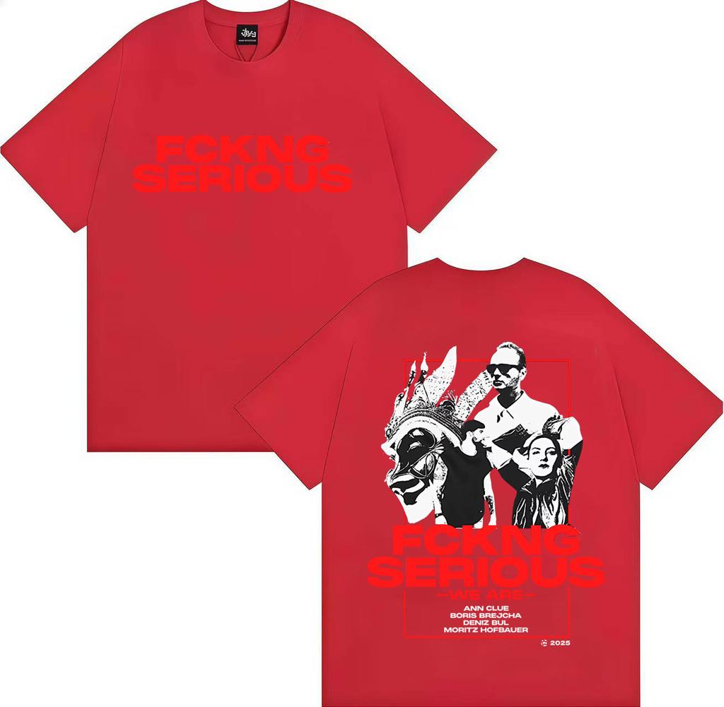 Streetwear Boris Brejchas Serious Harajuku Tshirt for Unisex and Women 2025 Summer 100 Pure Cotton Printed Loose Tshirt