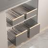 Drawer Rack Self-adhesive Sliding Rail No Drilling Foldable Heavy Duty Load Capacity Easily Pull-out Cabinet Organizer Seasoning