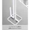 Yamazaki Kitchen Paper Holder, White, Approx. W11 x D11 x H26.5cm, Tower 6781