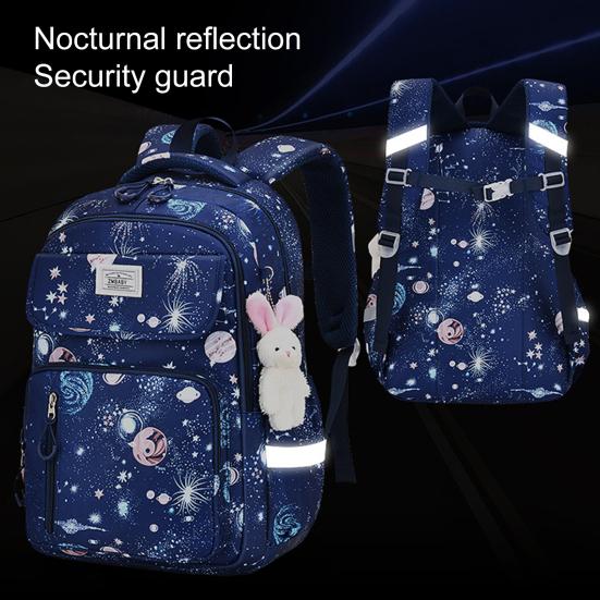 Школьный рюкзак с несколькими карманами, регулируемыми ремнями, большой вместимостью, прочный, выдерживающий нагрузку, книга