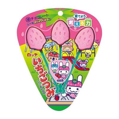 Lotte Щепотка клубники 3 шт.. 20 шт.. Шоколад