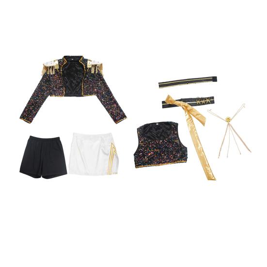 Girls Demon Hunters Costume Halloween Pop Singer Cosplay Outfits Full Set for Stage Performance Halloween Party