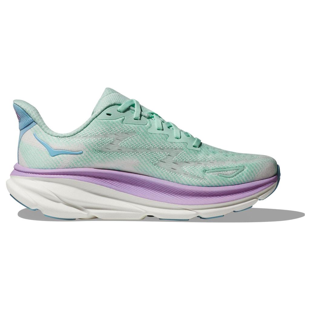HOKA Clifton 9 Sunlit Ocean Lilac Mist Women Sneakers Green 1127896-SOLM