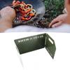 Camping Stove Windscreen Outdoor Folding Portable Metal Stove Windshield Wind Blocker Tri Folded