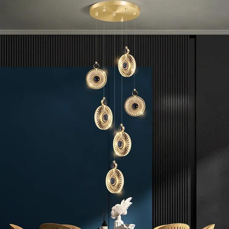 Nordic Home Decor Подвесной светильник для столовой Освещение в помещении Хрустальный светильник Подвесной светильник Люстра Лампы для гостиной