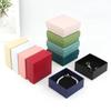 6Pcs Sponge Case Jewelry Gift Box Paper Jewelry Display Box High Quality Ring Box  Wedding Favors