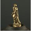 Медные миниатюры Будды Майтрейи, фигурки, карманные латунные маленькие статуи, украшения для домашнего декора, ремесло для гостиной, украшение для стола