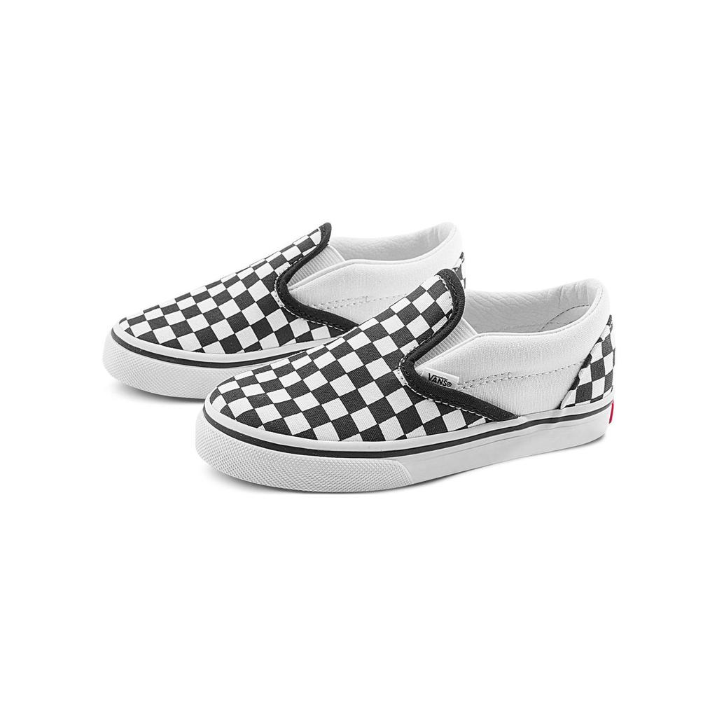 Vans Slip-On Toddler Checkerboard Black Baby Sneakers True-White VN000LYHCK2