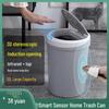 Бесшумное сенсорное мусорное ведро с крышкой для гостиной, спальни, ванной комнаты, кухни