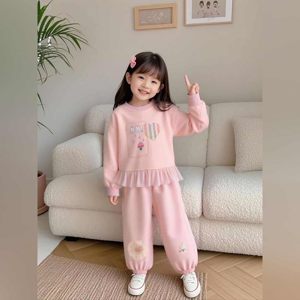 Детский повседневный комплект с длинным рукавом, удобные наряды для повседневной носки
