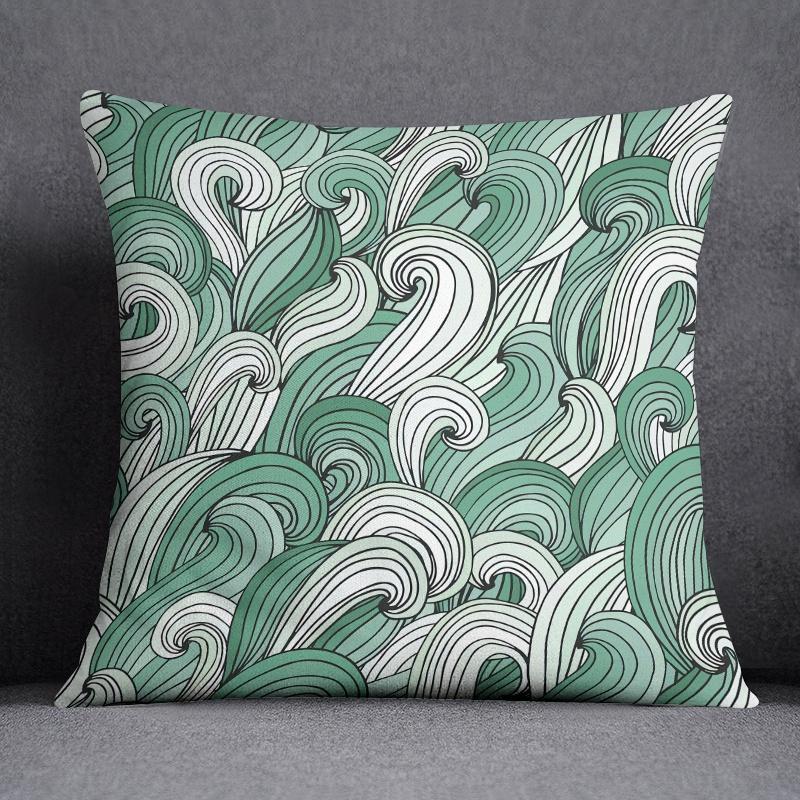 Подушка цвета свежей мяты зеленая подарочная для украшения дома и офиса, спальни, дивана, автомобиля, чехла для подушки