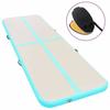 VidaXL Inflatable Gymnastics Mat with Pump 700x100x10cm PVC Green