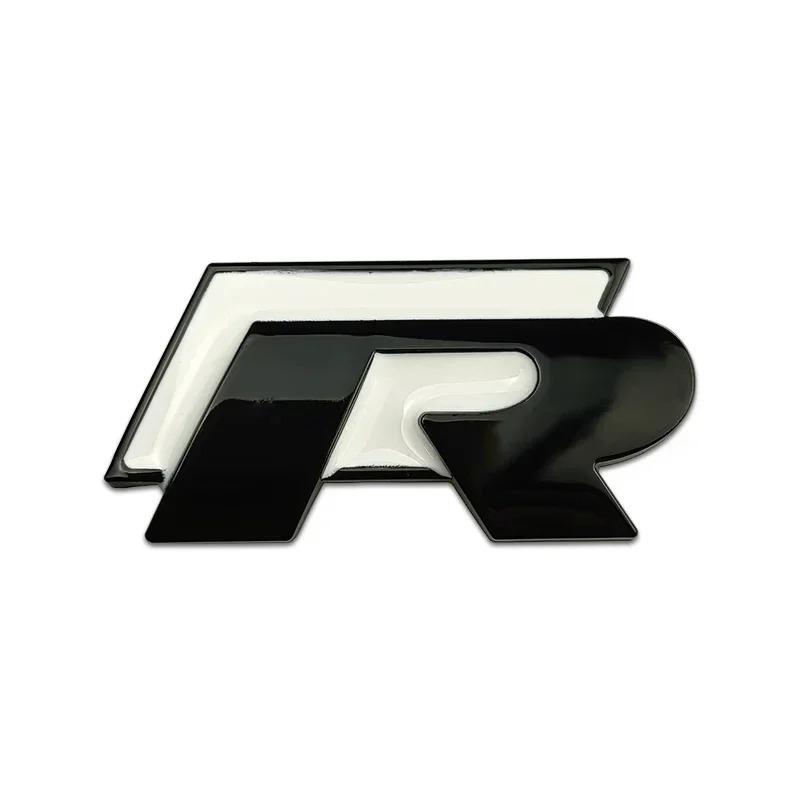 3D Metal R Rline Badge Car Front Grille Emblem Rear Trunk Stickers for Volkswagen VW Golf GTI Jetta Passat B5 Tiguan Touran MK8 Re1