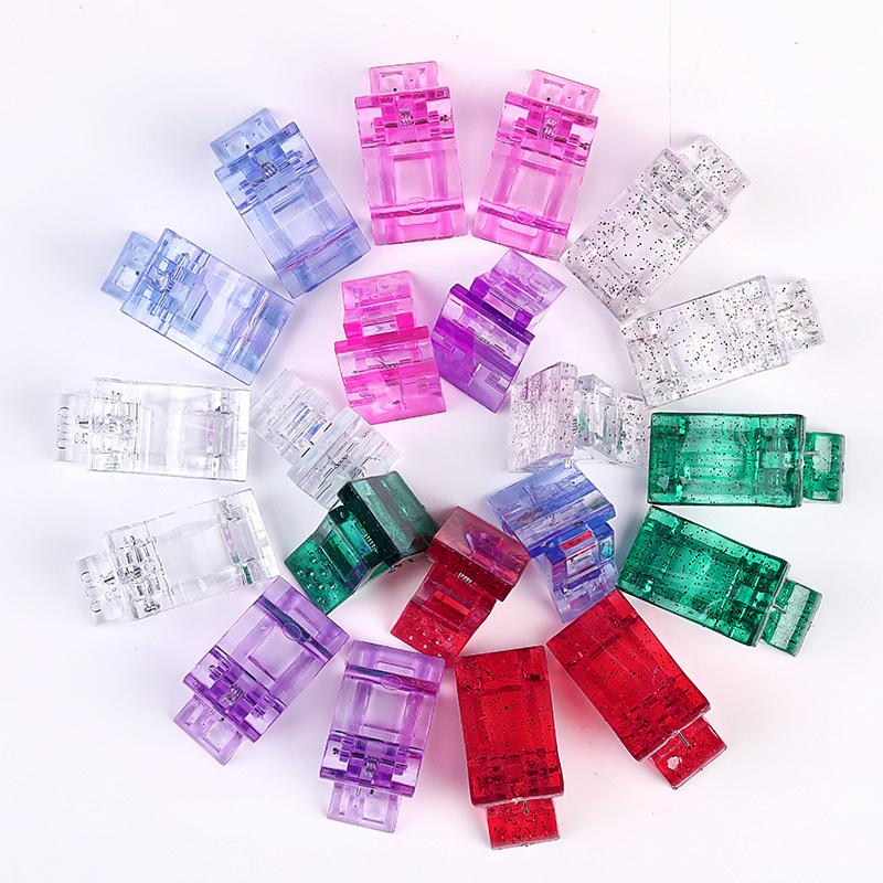 1pc Nail Art Extension Clip Auxiliary Stereotype Transparent Clip DIY Nail Art Nail Piece Fixed Decoration Repair Tool