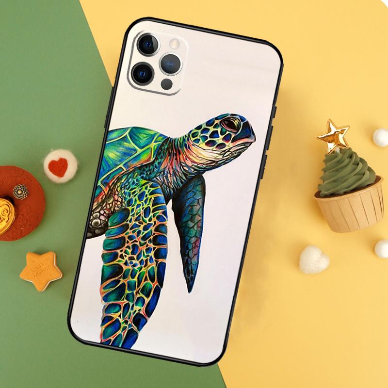Чехол для телефона с морской черепахой для iPhone 17 17Air 16 16E 15 14 13 12 11 Pro Max 12 13 Mini Ударопрочный чехол