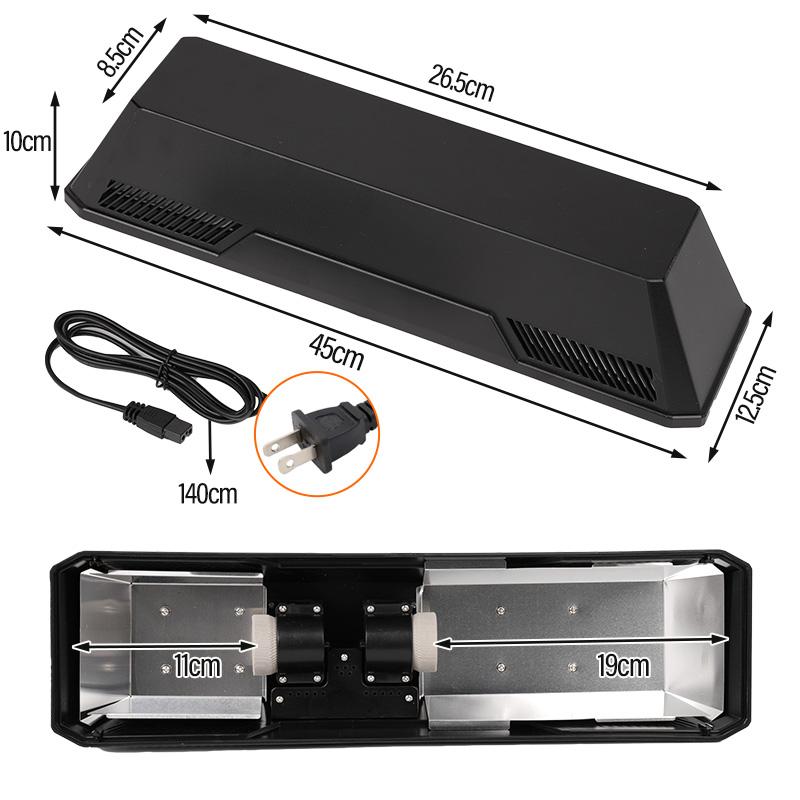 Рептилия Двойные лампы Абажур Питомец Черепаха Лампа для баскинга Нагрев УФА Солнечная лампа E27 УФБ Керамическая лампа Головка Террариум Изоляция