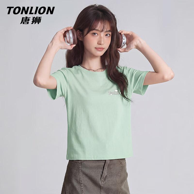 TonLion Women's Pure Cotton Short-Sleeve T-Shirt