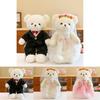 Wedding Couple Dress Teddy Bears Plush Toys Western Wedding Doll Decorative