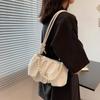 High-end Summer Niche Small Bag Women's 2025 New Trendy Texture Pearl Underarm Bag Pleated Cloud Messenger Bag