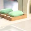 Soap Box Holder High Durability Not Easily Deformed Easy To Clean Bamboo Case Tray Decorative Wooden Soap Drain Holder