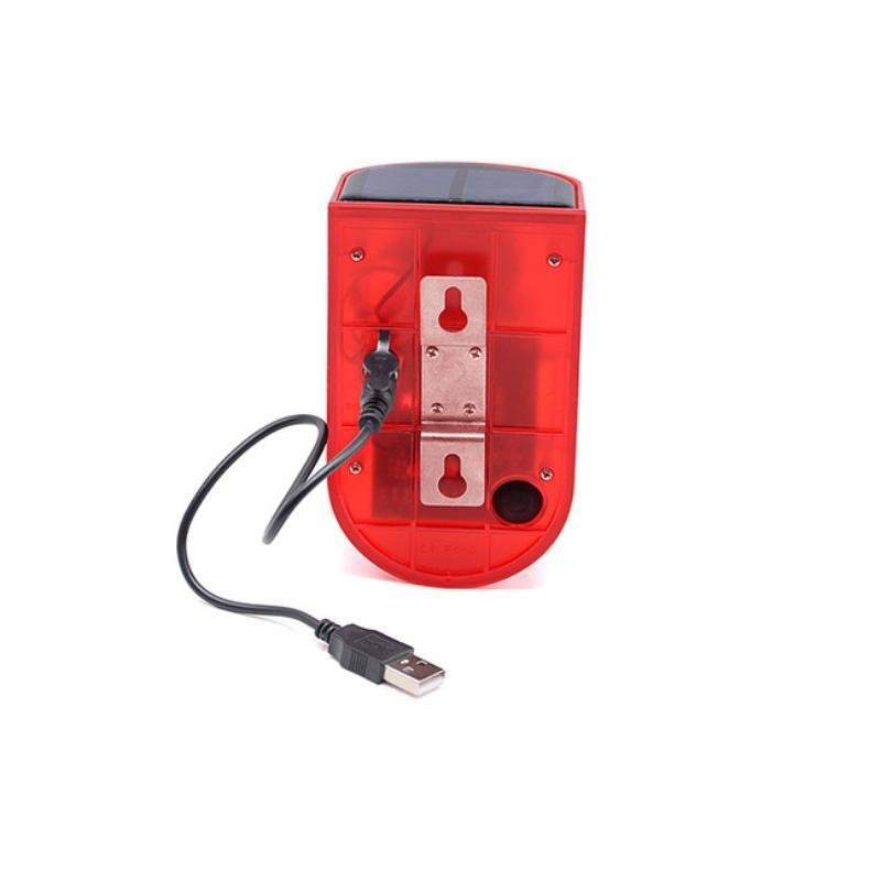 Wireless Solar Motion Alarm Light 120dB Siren IP65 Waterproof for Outdoor Patio Vegetable Garden Animal Repellent