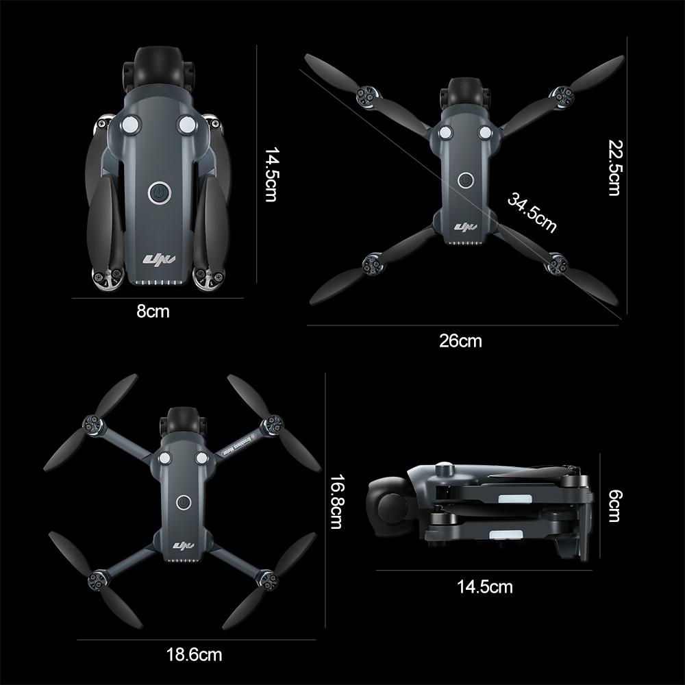 NEW V988 Drone 8K HD Dual Camera 4K Professional Remote Control with Screen 5G WIFI Brushless Motor Foldable Quadcopter GPS