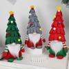 Christmas Dwarf Faceless Old Figurine Creative Fireplace Ornament Festive Family Gnome Decoration for Fireplace Table Center TV Stand