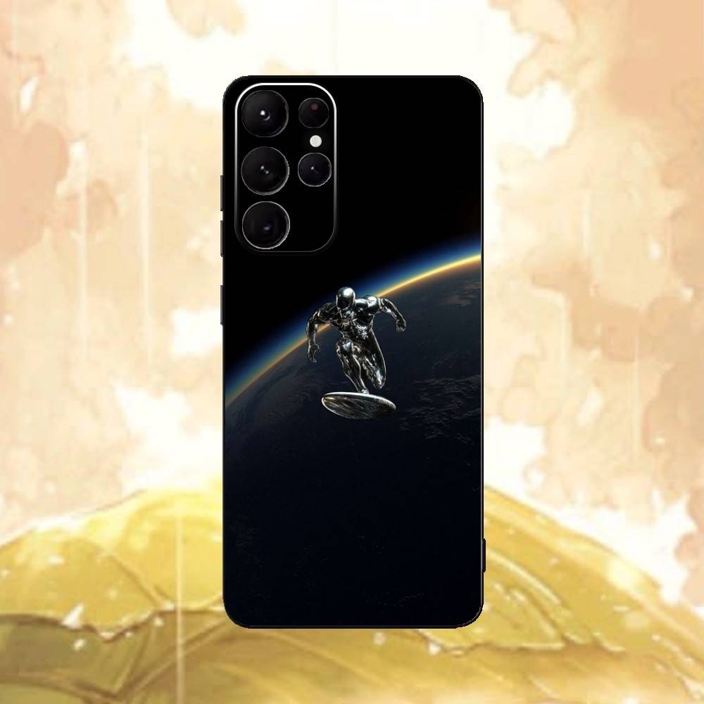 S-Silver Surfer-r phone Case For Samsung S25,24,21,22,23,30,Ultra,20,Plus,Fe,Lite,Note Soft Black Cover
