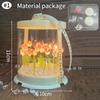 Ручная поделка DIY Куб-ночник Цветок Тюльпан Набор материалов для DIY Креативный подарок на День Рождения, День Матери Имитация Цветочная коробка-торт