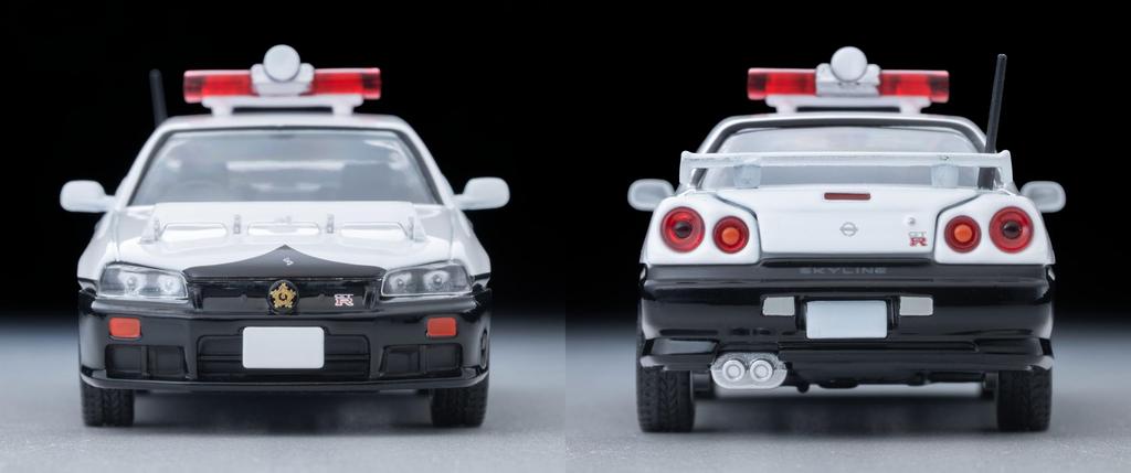 TOMYTEC Tomica Limited Vintage Neo Nissan Skyline Sports Coupe 25GT TURBO Полицейская машина Полиция префектуры Яманаси Готовая модель 336716 1/64 LV-N366a