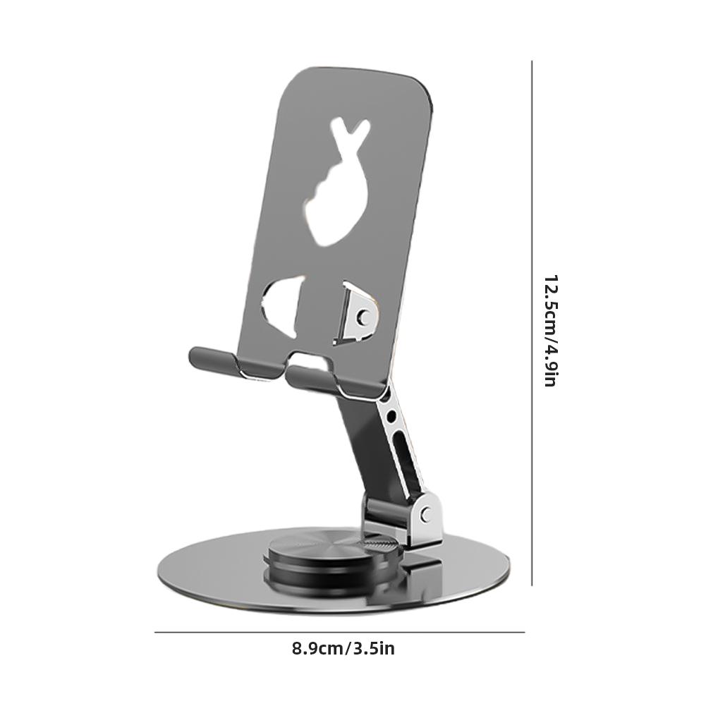 Полностью металлический держатель для мобильного телефона с вращением на 360 градусов, двухосевой складной многоугольный регулируемый для всех мобильных телефонов iPhone iPad