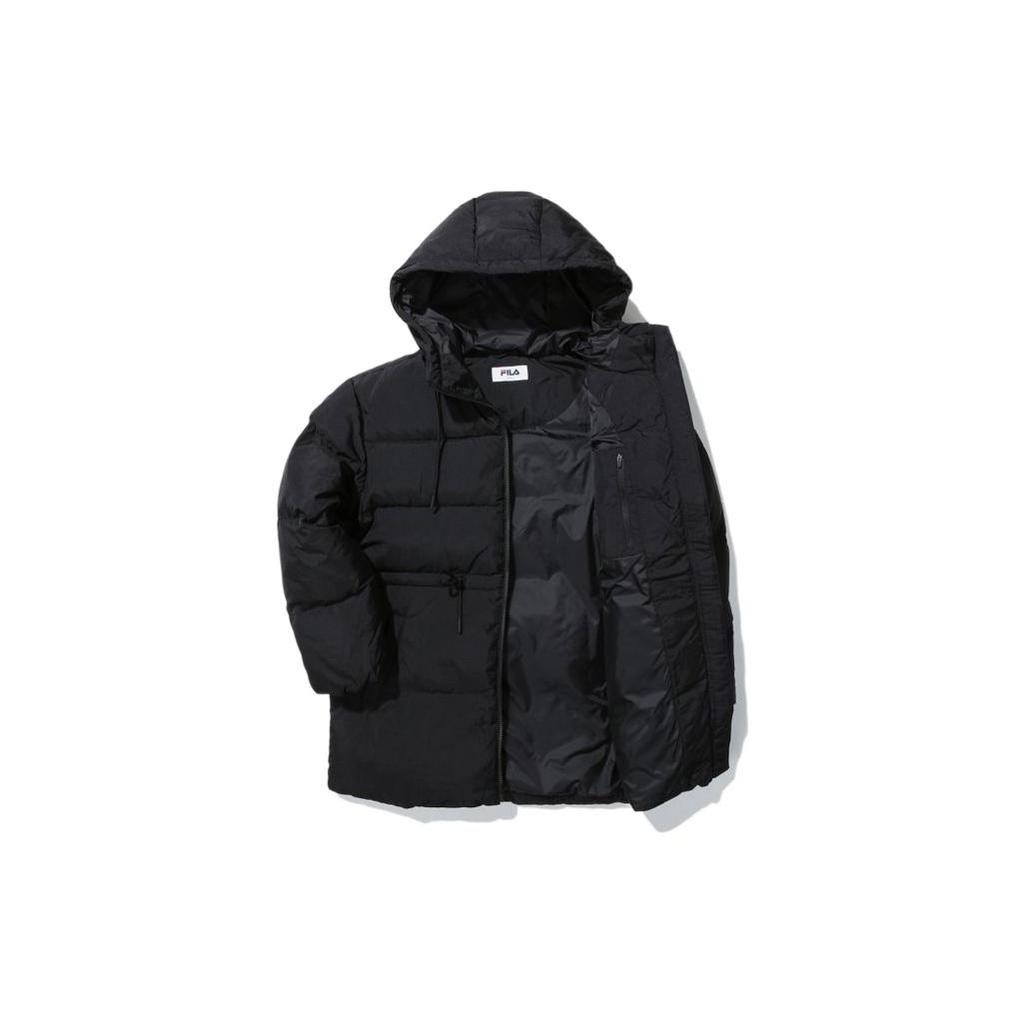 New FILA Down Jackets Unisex Black FS2DJD4151F-BLK