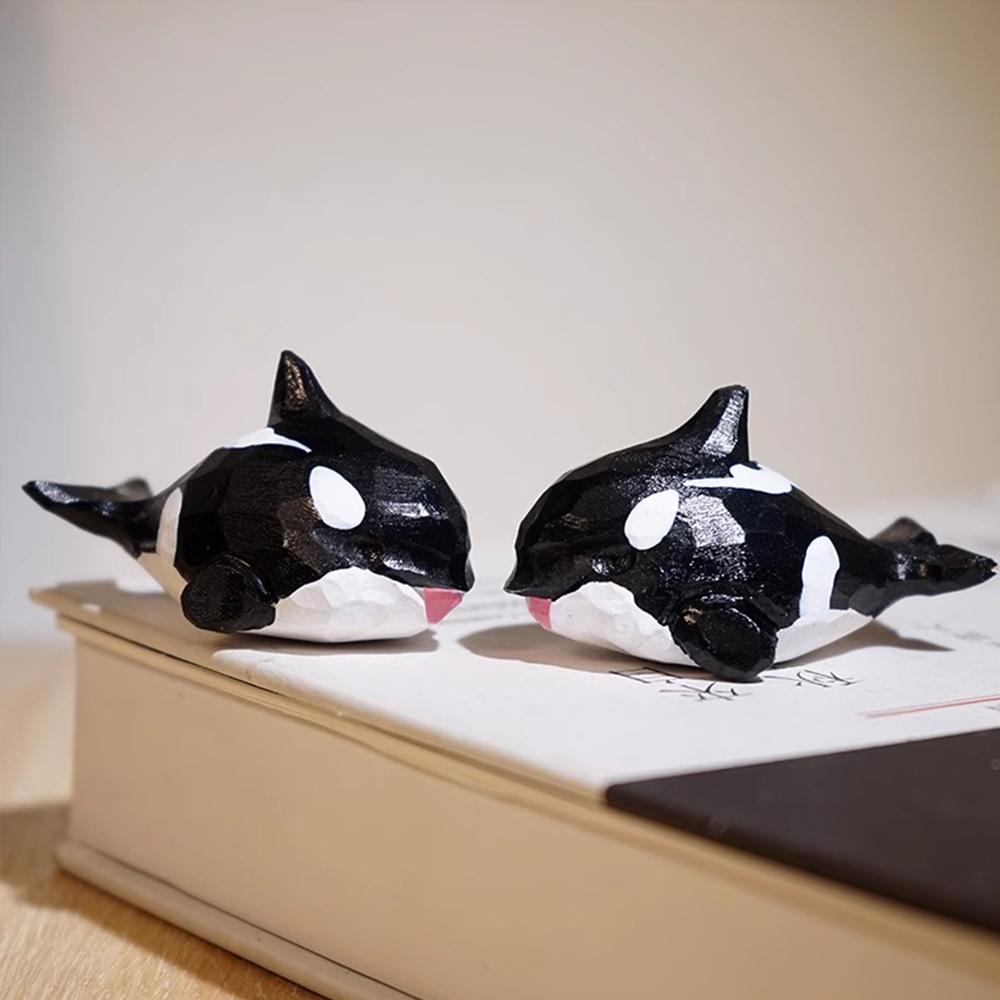 Ручная деревянная резьба Домашние украшения decoraciones para el hogar Настольные аксессуары Декор для комнаты Ручная работа Статуэтка акулы декор