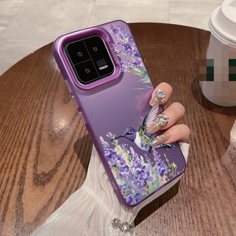 Чехол для телефона с защитой от падений и цветочным узором для Samsung S24 S23 A55 A35 Xiaomi Redmi 13C Poco C65 iPhone 15 Huawei Honor, противоударный защитный бампер