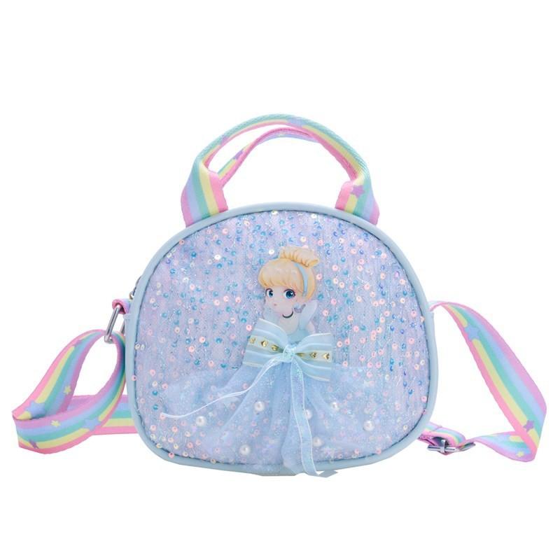 Adorable Japanese Style Gender Neutral Kids Shoulder Bag With Cute Bow And Sequins