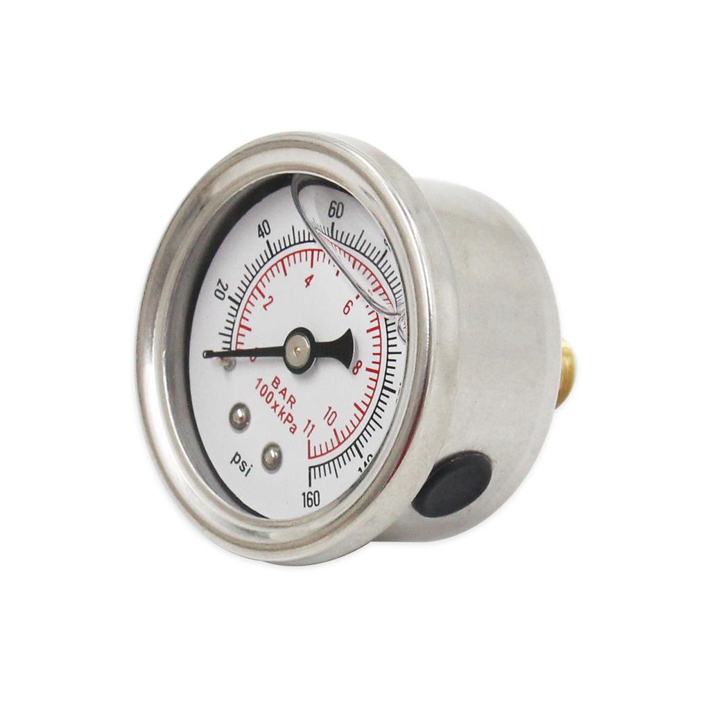 Манометр давления масла для Авто Жидкость Жидкость 0-160 psi 1/8 NPT Тестер Система мониторинга Топливный манометр Измеритель Универсальный