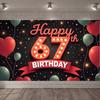 Birthday Party Backdrop Sparkling Stars 67th Celebration Background Party Celebration Backdrop Colorful Confetti For Photo Shoot