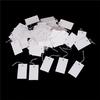 100Pcs White Paper Jewelry Clothes Label Price Tags With Elastic String 5*3Cm