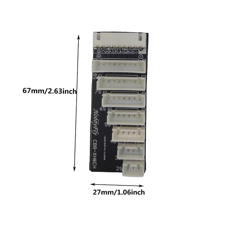 Зарядная плата-балансир для LiPo аккумуляторов 2-8S, Расширительный зарядный адаптер, Адаптер для параллельной зарядки LiPo аккумуляторов RC