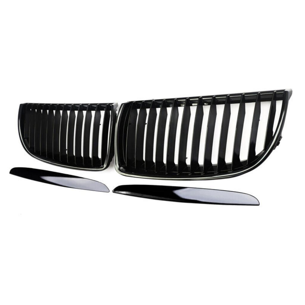 Car Front Bumper Grille Glossy Grille For Bmw 3 Series E90 E91 Pre-Facelift 2005 2006 2007 2008 Frony Kidney Hood Racing Grill