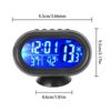 12V-24V Car Battery Voltage Volt Voltmeter Tester Freeze Alert Car Voltmeter Thermometer  Car