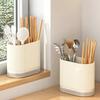 Household Kitchen Chopstick Holder Spoon Storage Box Drain Rack Wall Mounted Non Perforated Countertop Tableware Chopstick Cage
