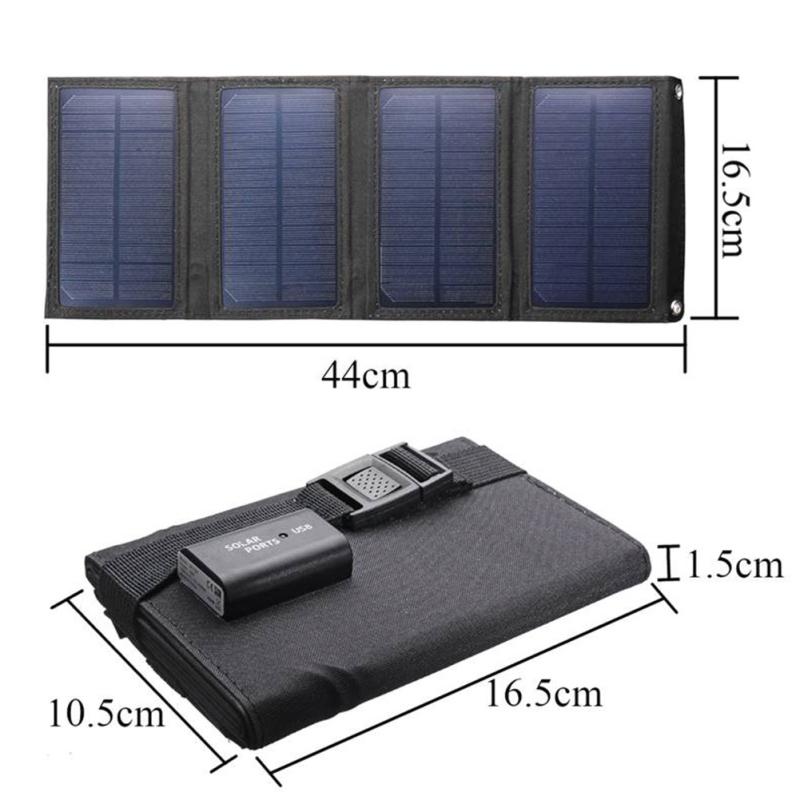 Foldable Solar Panel Portable Flexible Small Waterproof 20w 5v Solar Panels Mobile Phone Power Bank