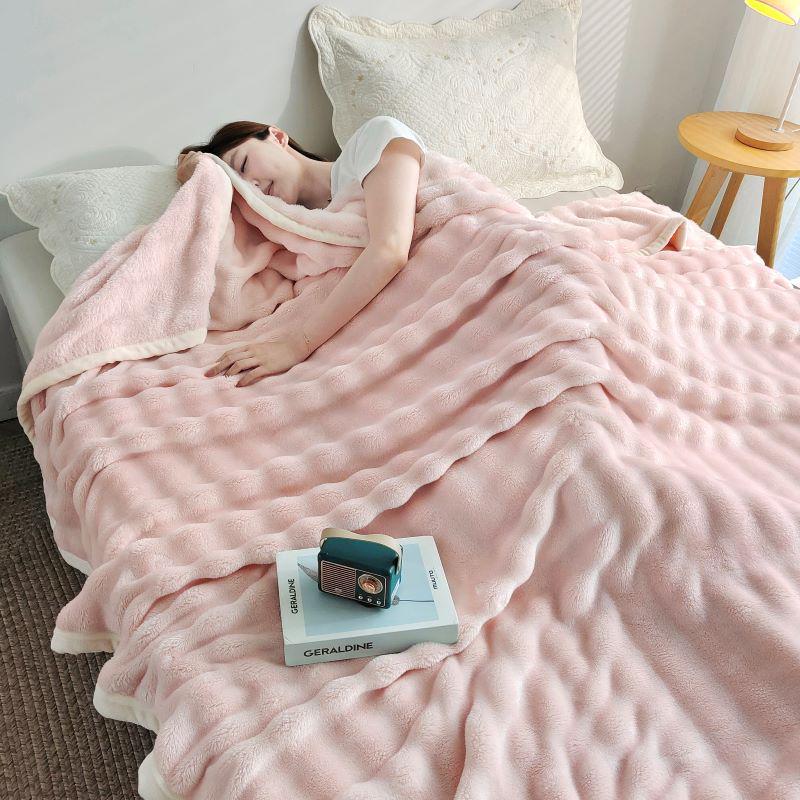 Утолщенное фланелевое одеяло из пузырчатого бархата: Чехол для дивана, офисная шаль, плед для кондиционера
