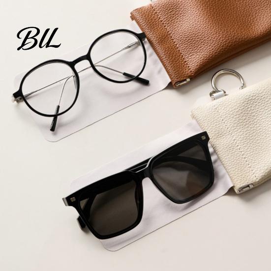 Protective Sunglasses Case Portable Faux Leather Bag with Hook for Women, Compact Organizer Travel Eyewear Lipstick And Small Cosmetics, Self Closing