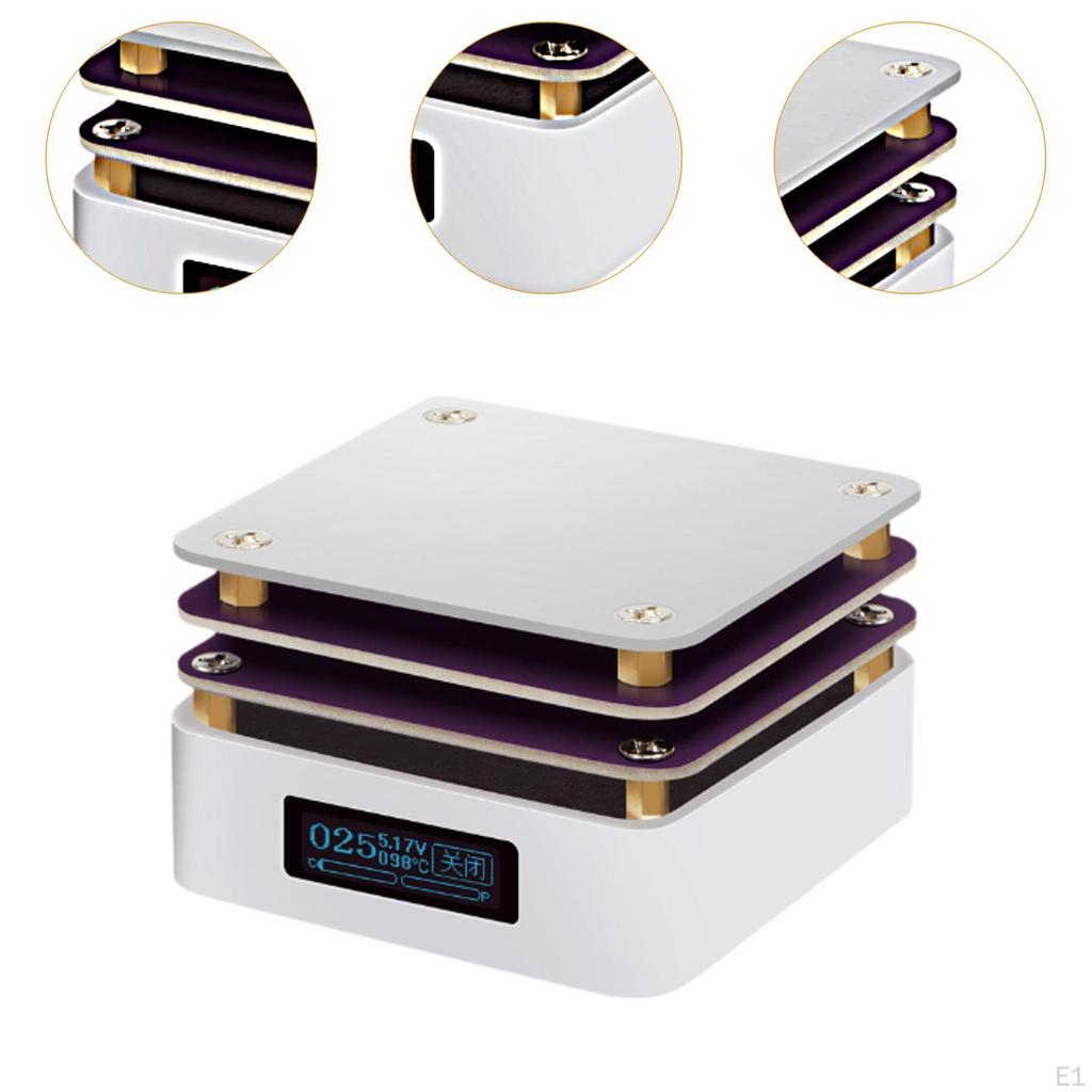 Электрический паяльник пластинчатый подогреватель 65 Вт постоянная температура лабораторный для сварки экрана телефона