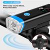 Bicycle Horn Light Bright 2400mAh Bicycle Headlight 2 In 1 Bike Bell Front Lamp USB Recharge Road MTB Cycling Lantern Alarm2