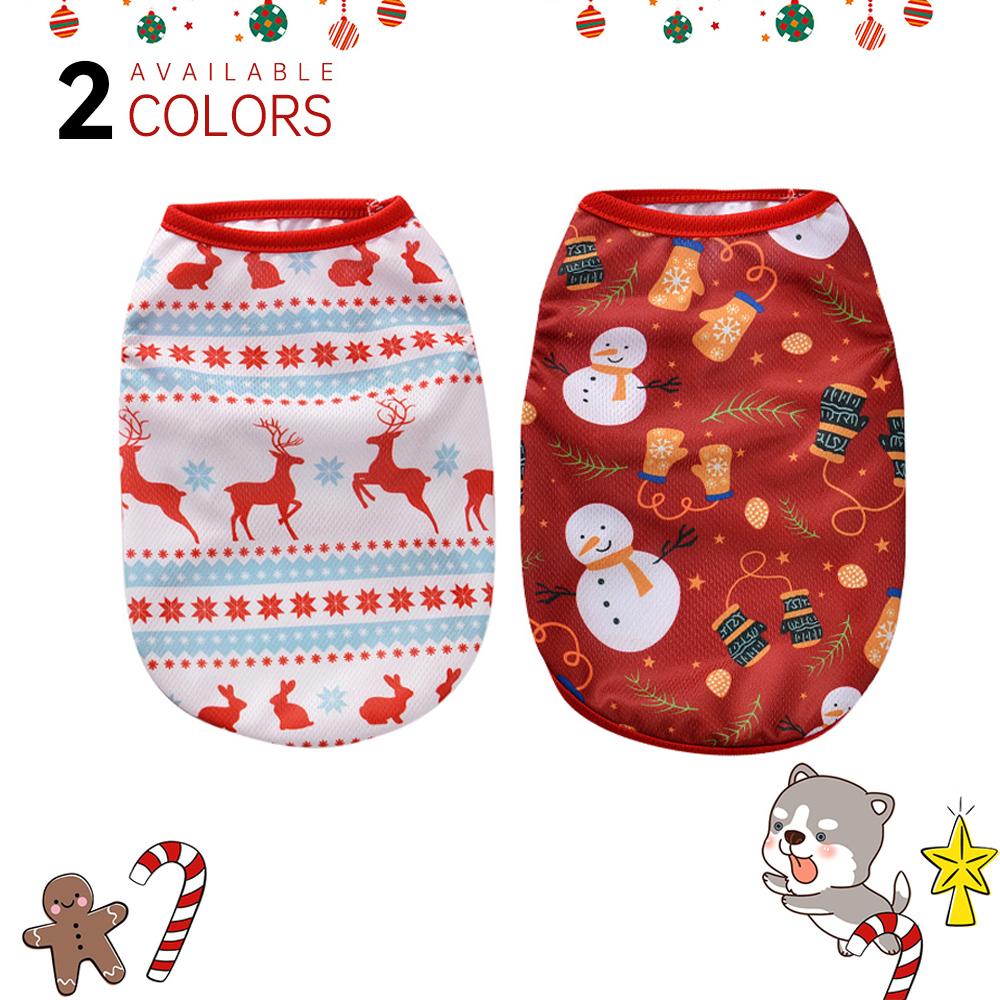 Christmas Dog Clothes Cotton Pet Clothing Hoodies For Small Dogs Cats Vest Shirt Puppy Dog Costume Kitten Outfit Dogs Gift